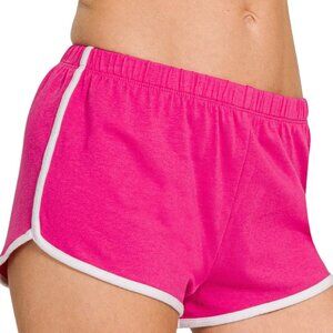 Zenana Elastic Waistband Dolphin Shorts
